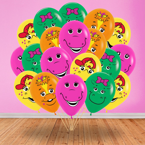 Barney latex foil balloon