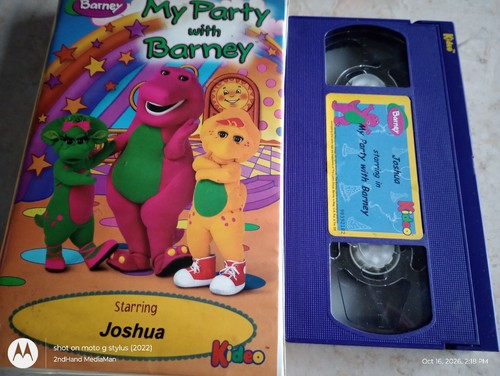Barney party with joshua - barney, my