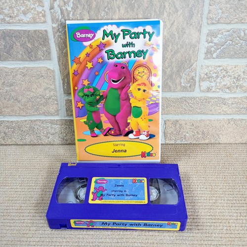 Party with barney vhs tape - party,