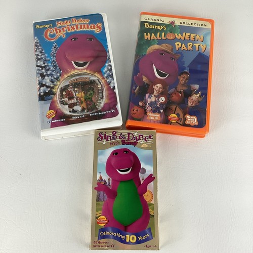 Barney vhs tape lot night - lot,