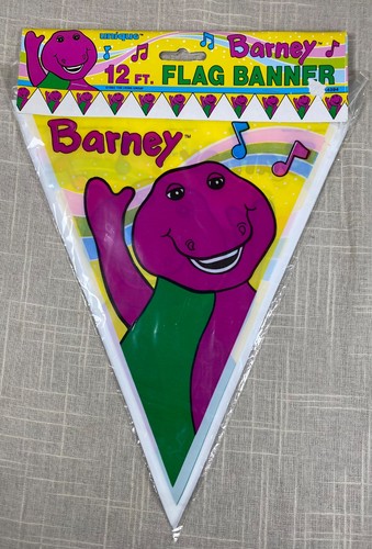 Vintage barney flag banner - vintage,