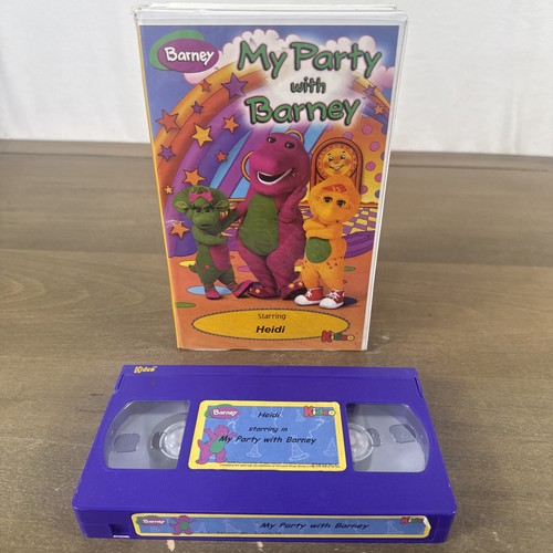 Party with barney vhs - barney, tape
