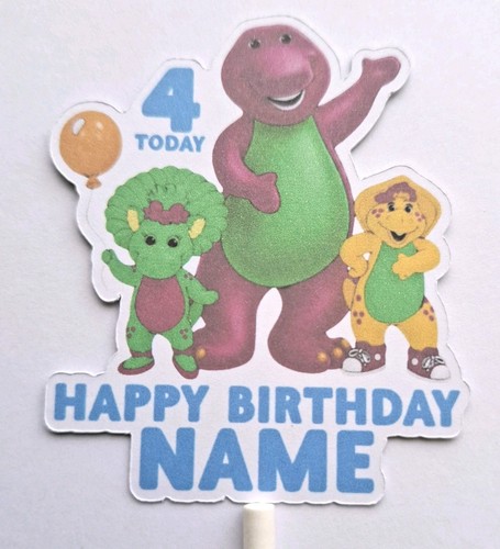 Barney cake topper - , x1