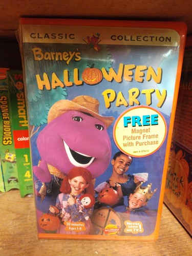 Barney halloween party vhs - halloween,