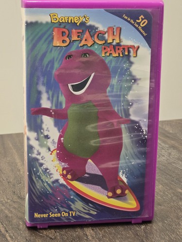 Barney beach party vhs - beach,