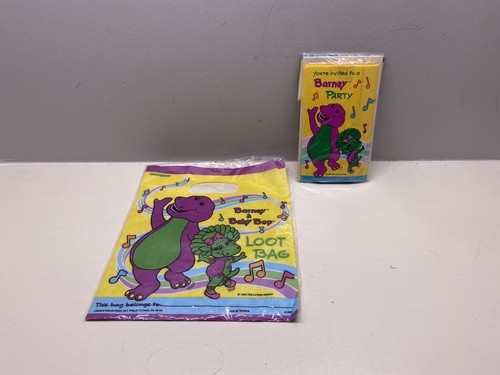 Barney party invitations - party,