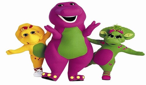 Edible barney cake icing - cake,